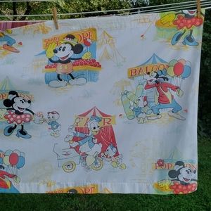 Vintage Disney Mickey Minnie Goofy Circus Valance